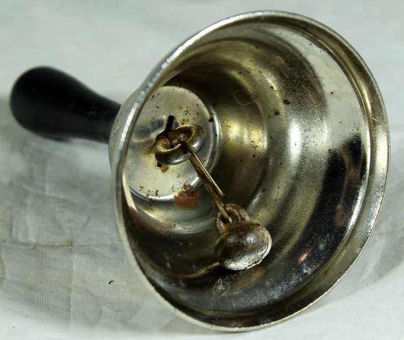 Silver plated bell - Wooden handle