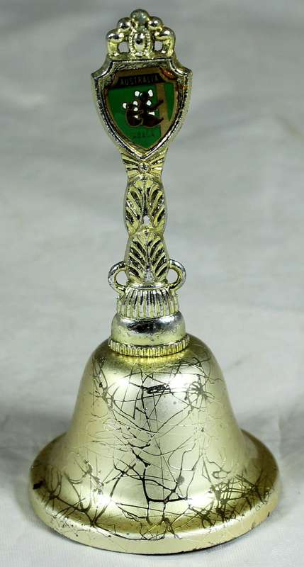 Gold tone souvenir bell - Australia