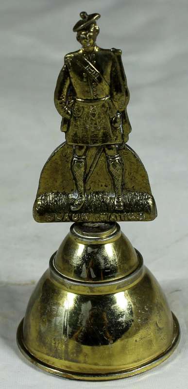 Brass bell - Scottish figure