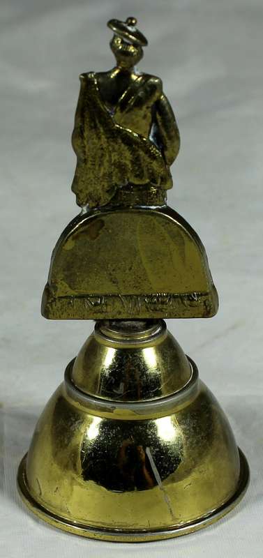 Brass bell - Scottish figure