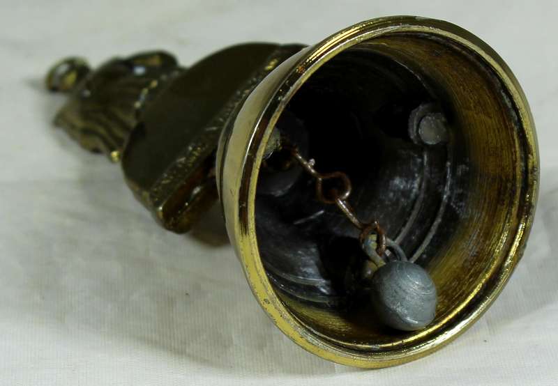 Brass bell - Scottish figure