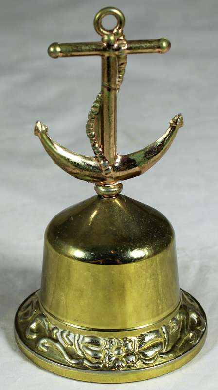 Brass bell - Anchor (Made in England)