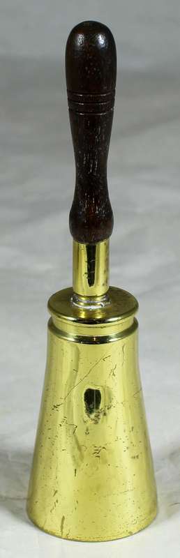 Brass bell - Wooden handle
