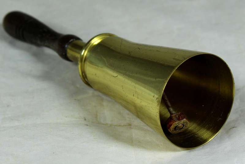 Brass bell - Wooden handle