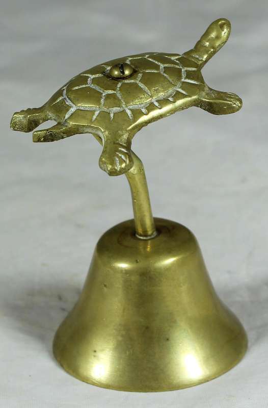 Brass bell - Tortoise top