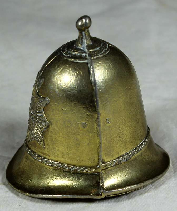 Brass bell - British police helmet