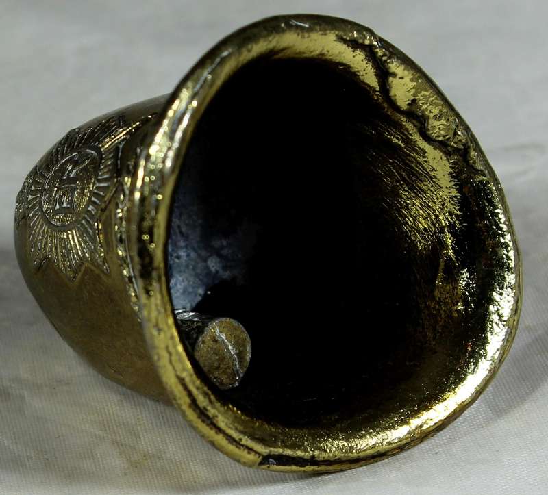 Brass bell - British police helmet