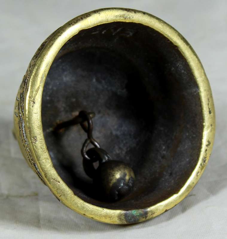 Brass bell - with inscription