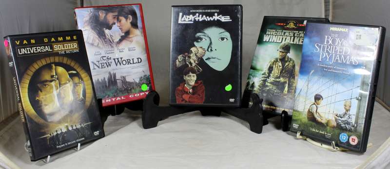 Five DVD Set - Lady Hawke, Windtalkers, The Boy in the Striped pajamas, The New World, Universal Sol