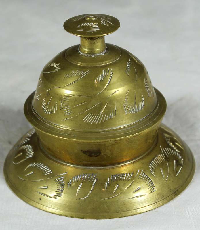 Brass bell - Indian elephant claw