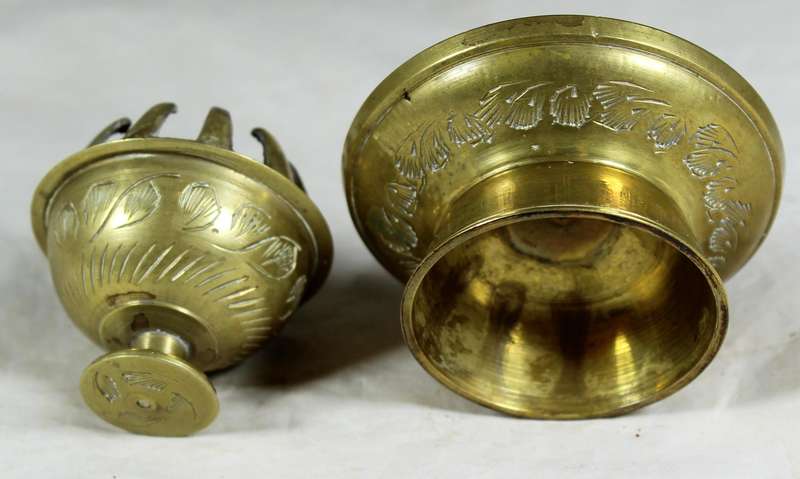 Brass bell - Indian elephant claw
