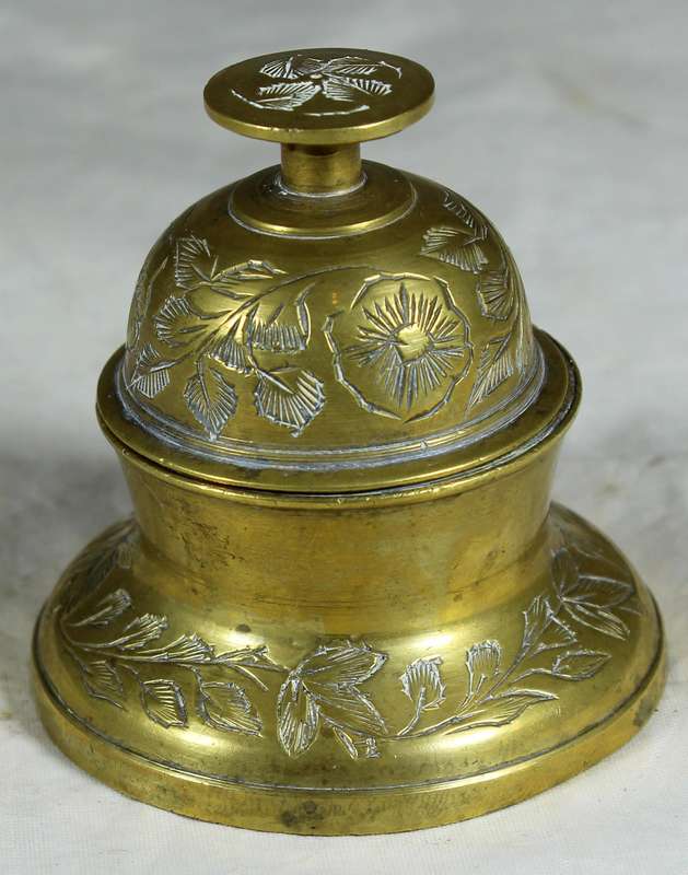 Brass bell - Indian elephant claw