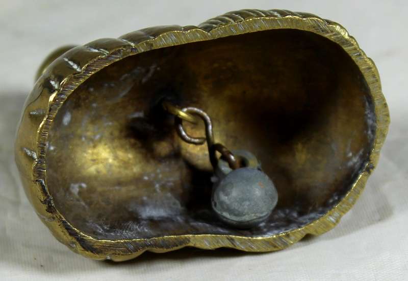 Brass bell - Dutch girl & boy