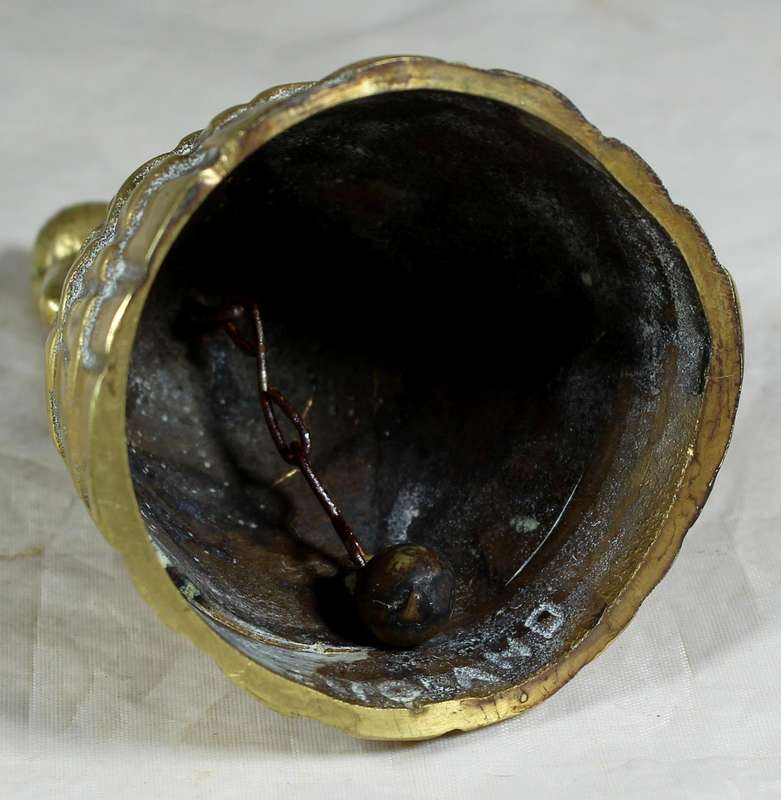 Brass bell - Victorian lady in crinoline dress