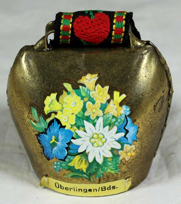 Uberlingen cow bell with decorative strap
