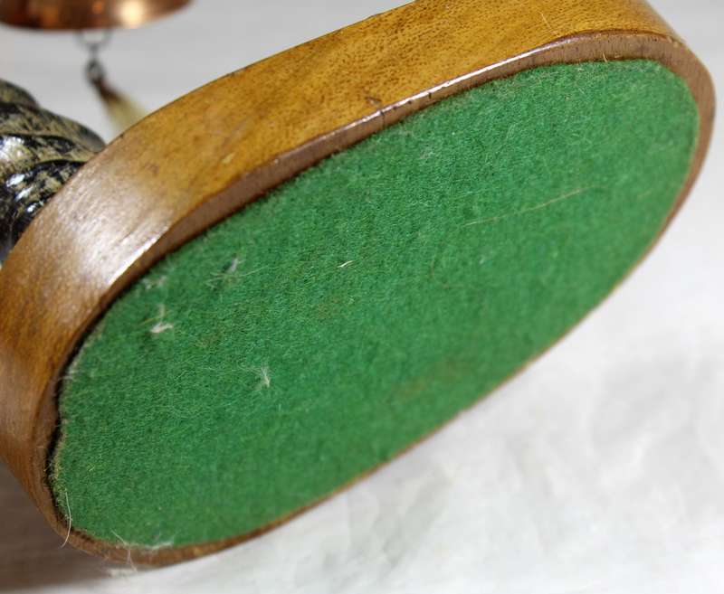 Composition horn and hide table bell