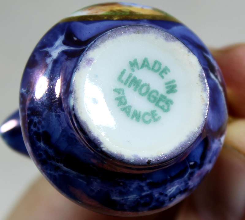Miniature Limoges jug