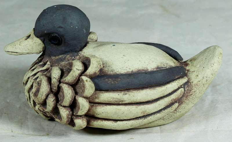 Small ceramic duck