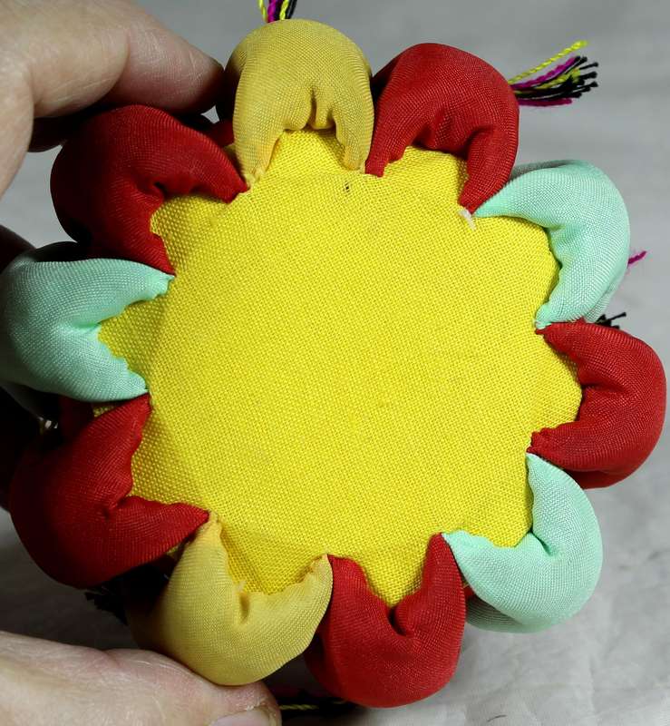 Oriental figures pin cushion