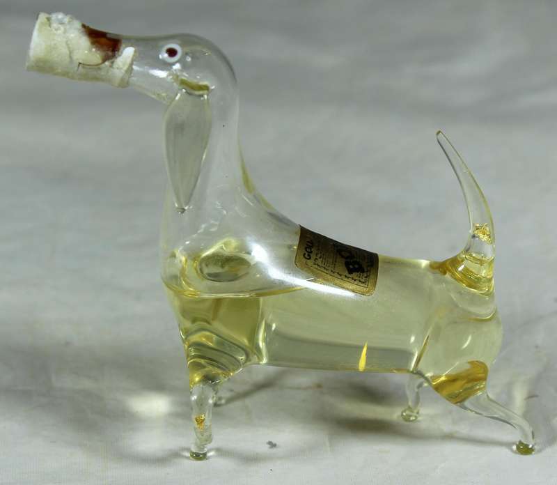 Hand blown Bols liquor dog