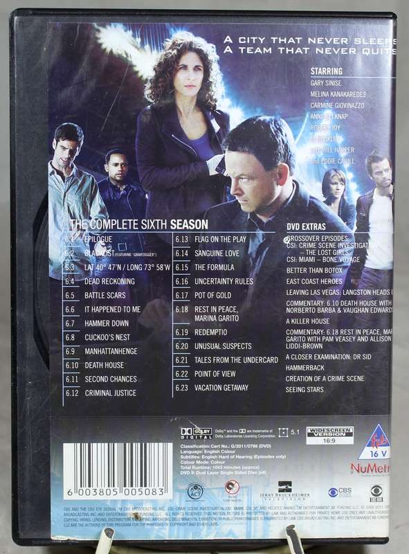 DVD Series: CSI: Season 6