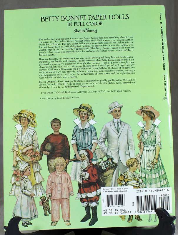 Betty Bonnet paper dolls book