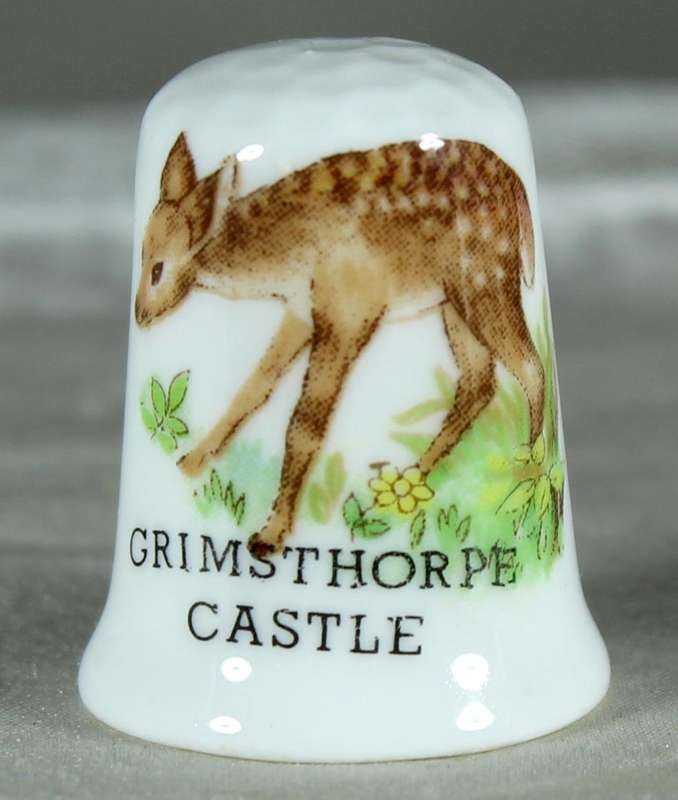 Bone China thimble - Grimsthorpe Castle