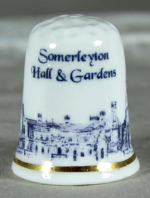 Bone China thimble - Somerleyton hall and gardens