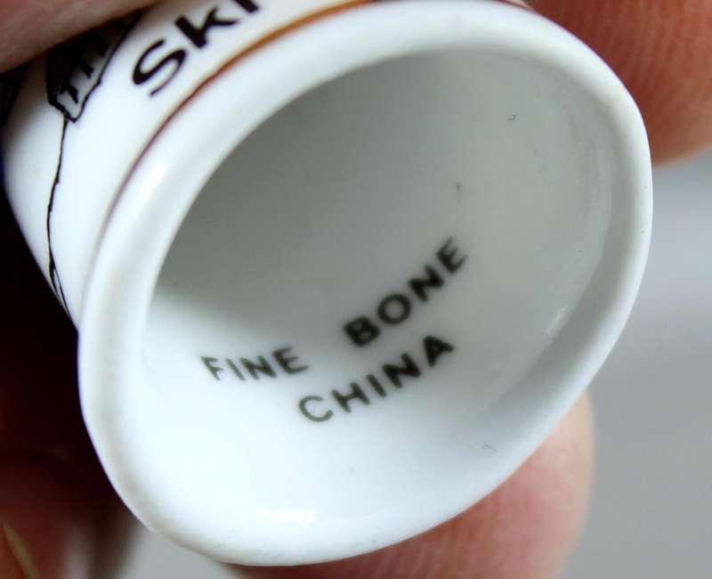 Bone China thimble - Ski Cairngorm