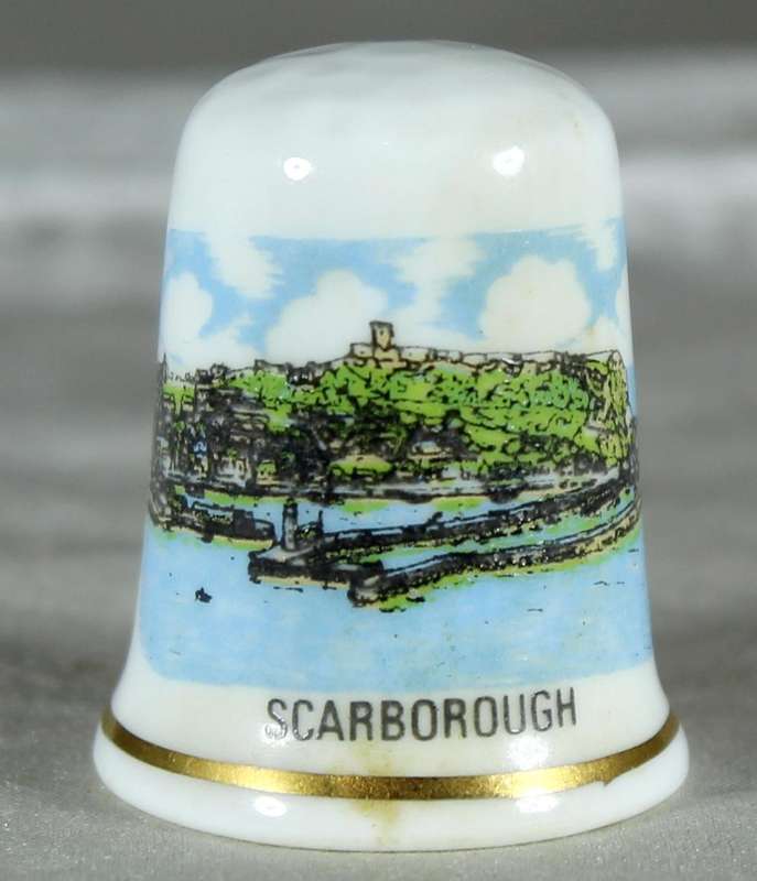 Bone China thimble - Scarborough