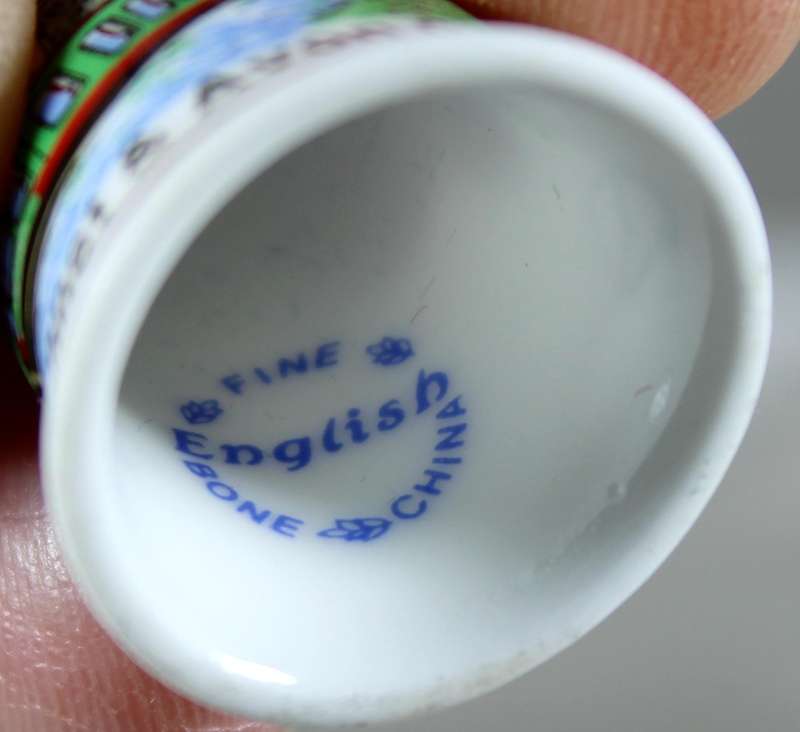 Bone China thimble - Kennet & Avon Canal