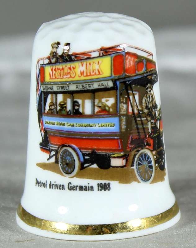 Bone China thimble - Petrol driven Germain 1908