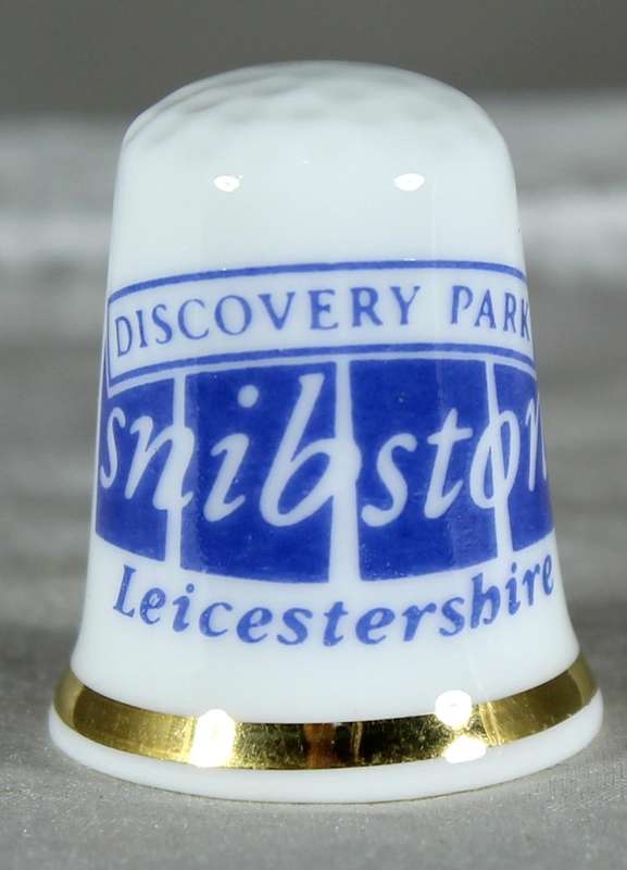 Bone China thimble - Snibston - Leichestershire