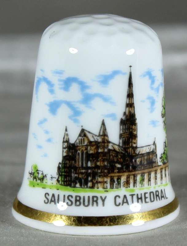 Bone China thimble - Salisbury Cathedral