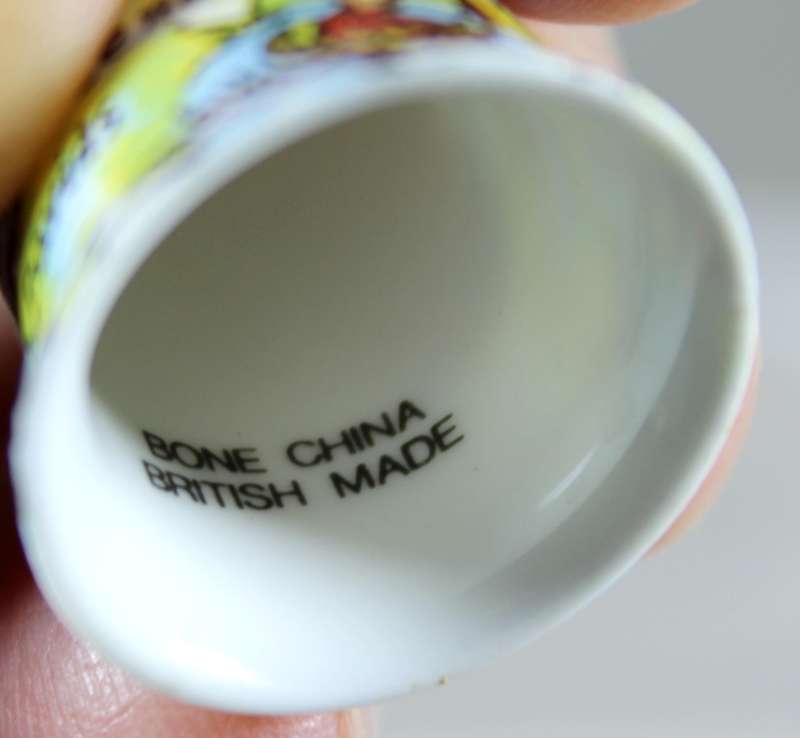 Bone China thimble - South Wales