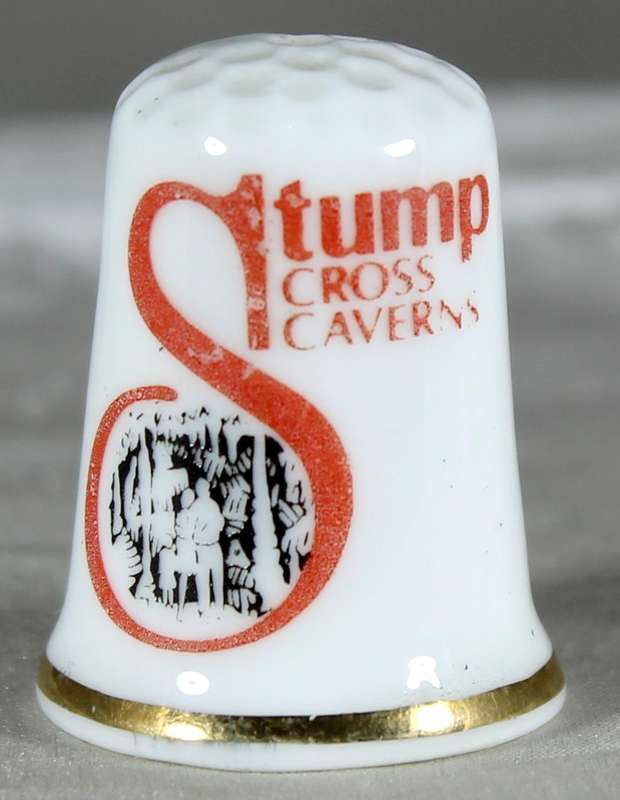 Bone China thimble - Stump Cross Caverns