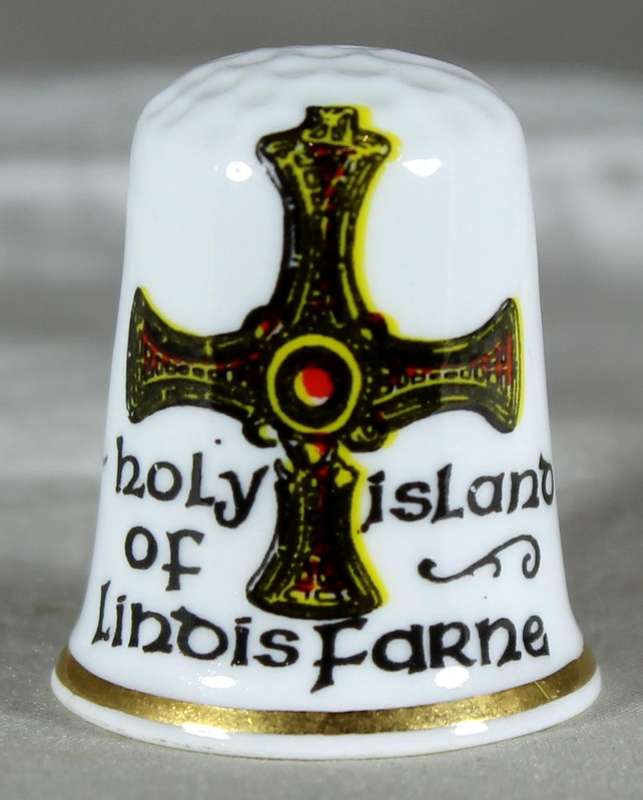 Bone China thimble - Holy island of Lindesfarne - Impressions Design