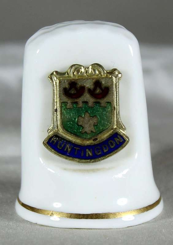 Bone China thimble - Huntingdon by Watsons