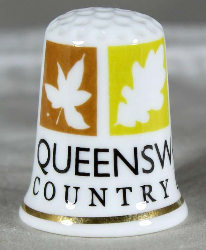 Bone China thimble - Queenswood Country Park - Clipper