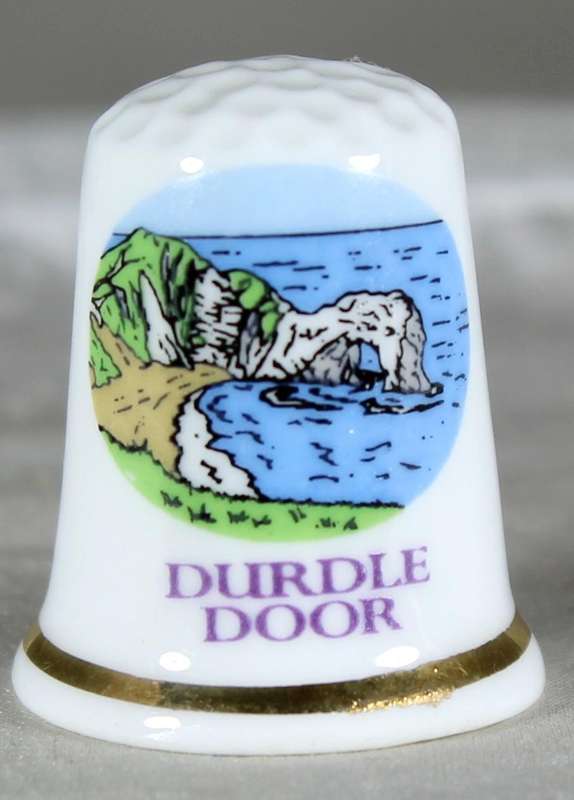 Bone China thimble - Durdle door - A Sampson
