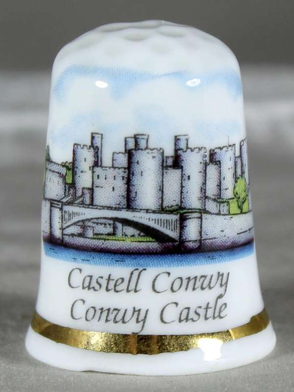 Bone China thimble - Castell Conwy, Conwy Castle - GWP UK
