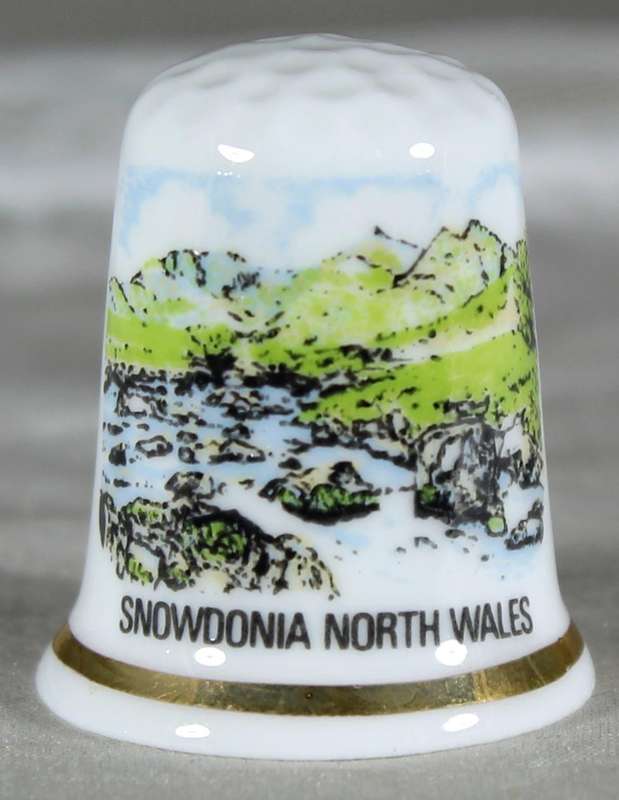 Bone China thimble - Snowdonia Wales