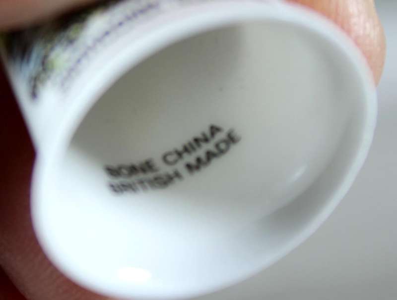 Bone China thimble - Snowdonia Wales