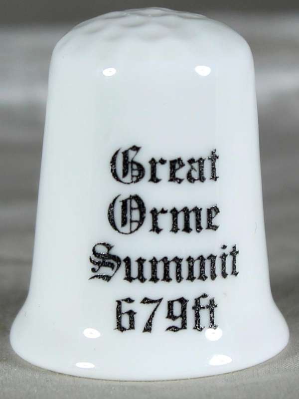 Bone China thimble - GT Orme Tramway - Llandudno