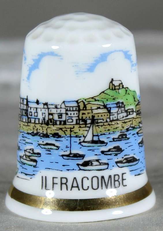 Bone China thimble - Ilfracombe - GW Potteries