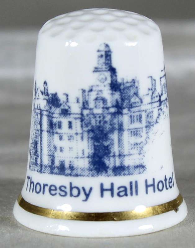 Bone China thimble - Thoresby Hall Hotel - Norfolk
