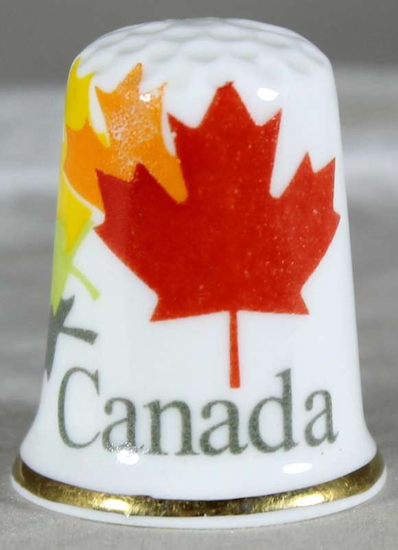 Bone China thimble - Canada - Bronte china