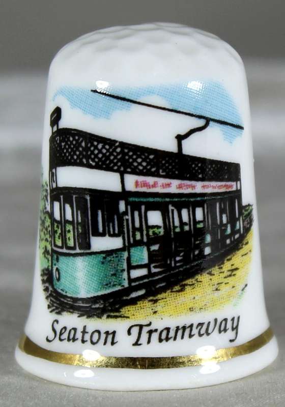 Bone China thimble - Seaton Tramway