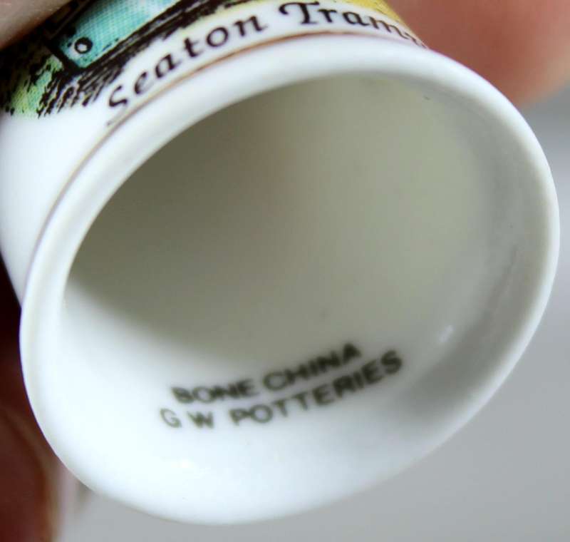 Bone China thimble - Seaton Tramway