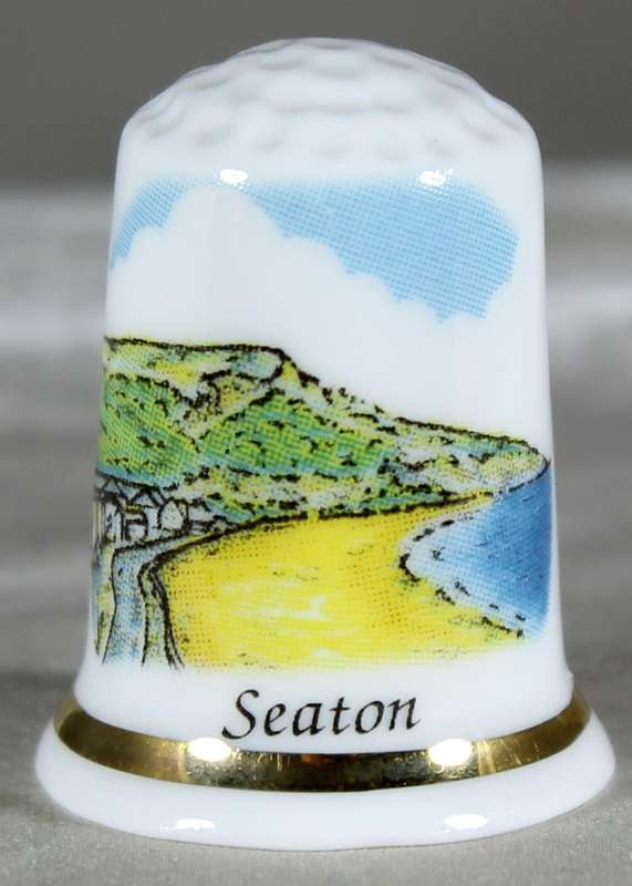 Bone China thimble - Seaton - GW Potteries